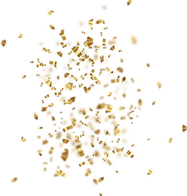 Golden confetti